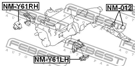 Febest Motorlager rechts – Preis 171 PLN