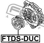 Riemenscheibe lichtmaschine Febest FTDS-DUC