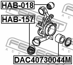 Febest Rear wheel hub bearing – price 280 PLN