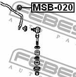 Tuleja stabilizatora przedniego Febest MSB-020