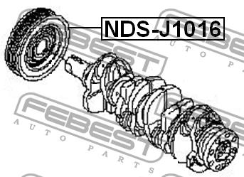 Pulley crankshaft Febest NDS-J1016