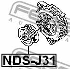 Koło pasowe alternatora Febest NDS-J31