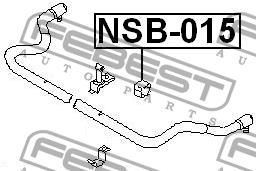 Tuleja stabilizatora przedniego Febest NSB-015