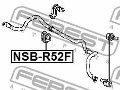 Втулка стабилизатора переднего Febest NSB-R52F