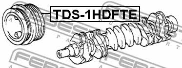 Pulley crankshaft Febest TDS-1HDFTE