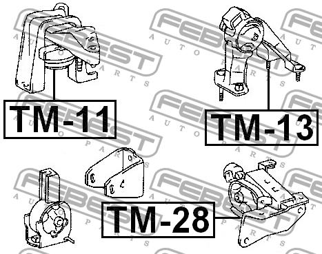 Motorlager rechts Febest TM-11