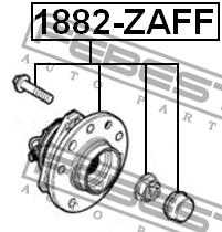 Ступица колеса передняя Febest 1882-ZAFF