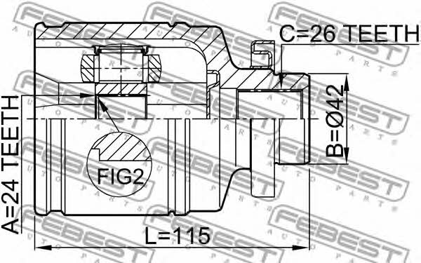 Купить Febest 2211-NS20RH по низкой цене в Польше!