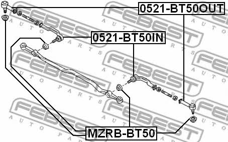 Купить Febest 0521BT50OUT – отличная цена на 2407.PL!