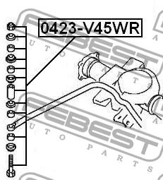 Febest Rear stabilizer bar – price 34 PLN