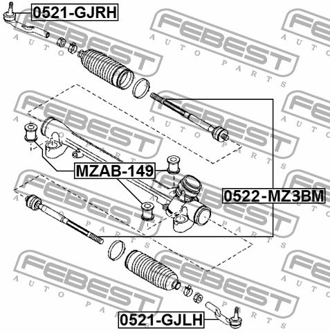 Buy Febest 0521-GJLH at a low price in Poland!