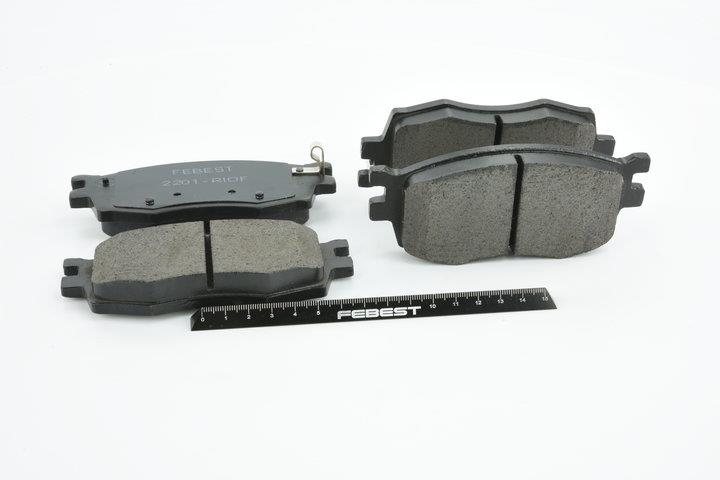 Тормозные колодки дисковые, комплект Febest 2201-RIOF
