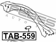 Tuleja przedniego górnego wahacza Febest TAB-559