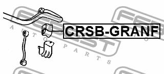 Втулка стабілізатора переднього Febest CRSB-GRANF