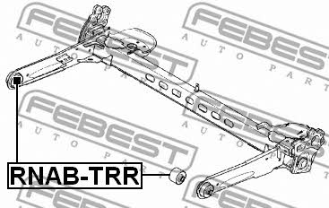 Silentblock rear beam Febest RNAB-TRR