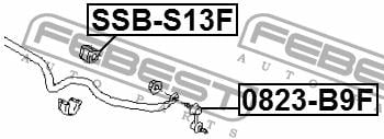 Tuleja stabilizatora przedniego Febest SSB-S13F