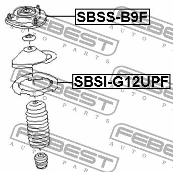 Тарілка пружини Febest SBSI-G12UPF