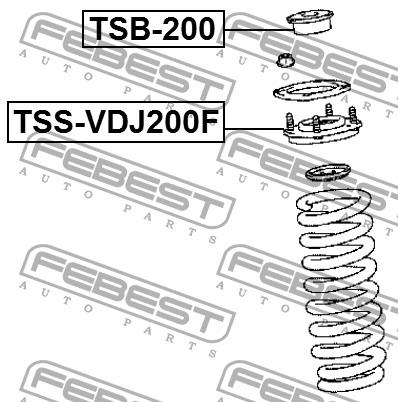 Shock absorber bushing Febest TSB-200