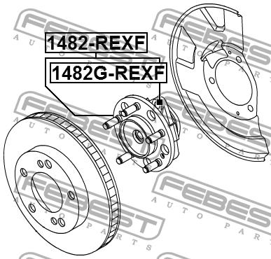 Ступица колеса передняя Febest 1482G-REXF