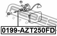 Ремкомплект механизма открывания лючка бензобака Febest 0199-AZT250FD