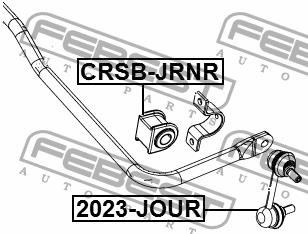 Втулка стабілізатора заднього Febest CRSB-JRNR
