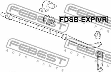 Stabilisatorbuchse hinten Febest FDSB-EXPIVR