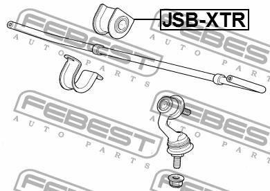 Stabilisatorbuchse hinten Febest JSB-XTR