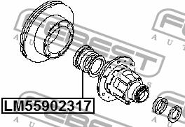 Łożysko Febest LM-55902317