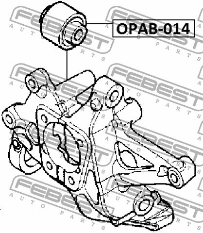 Rear axle bush Febest OPAB-014