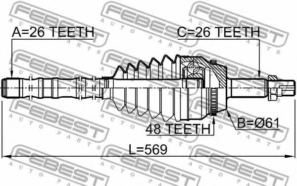 Купить Febest 0114-ACV40L26A48 по низкой цене в Польше!