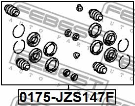 Bremssattel-Reparatursatz Febest 0175-JZS147F