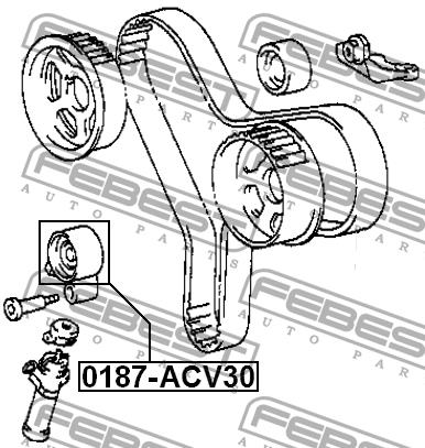 Febest Tensioner pulley, timing belt – price 71 PLN