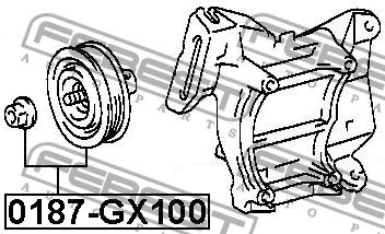 Febest DRIVE BELT IDLER – price 95 PLN