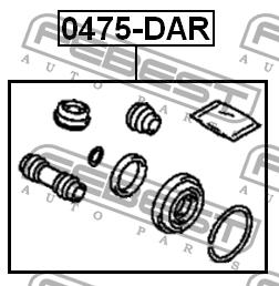 Febest Repair Kit, brake caliper – price 37 PLN