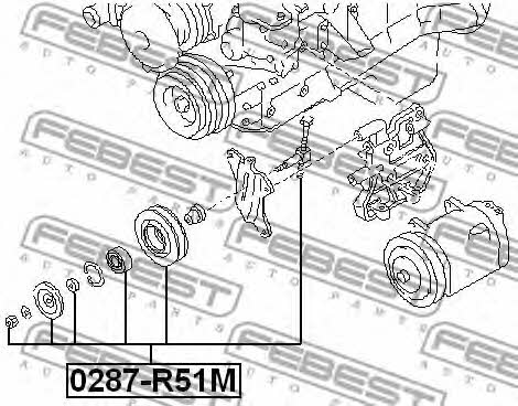 Napinacz pasa Febest 0287-R51M