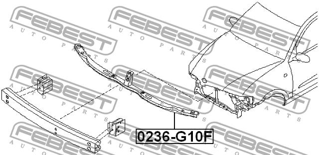 Febest 0236-G10F Support, bumper 0236G10F: Buy near me in Poland at 2407.PL - Good price!