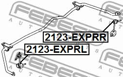 Łącznik stabilizatora tylnego lewy Febest 2123-EXPRL