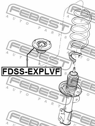 Poduszka amortyzatora zawieszenia, przód Febest FDSS-EXPLVF