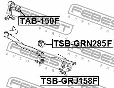 Stabilisatorbuchse vorne Febest TSB-GRN285F
