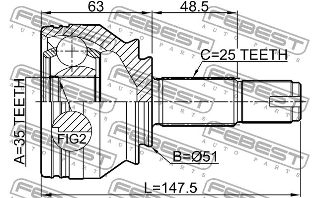 Kup Febest 1810Z16 – super cena na 2407.PL!