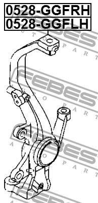 Febest Left rotary knuckle – price 378 PLN