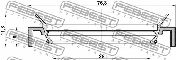 Сальник Febest 95HAY-40760811R