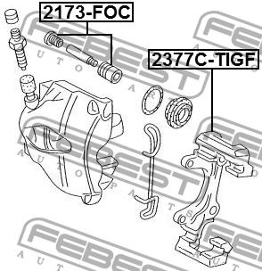 Febest Bracket front brake caliper – price 175 PLN