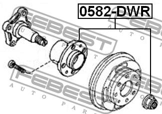 Wheel Hub Febest 0582-DWR