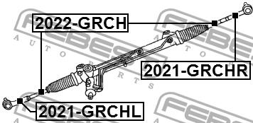Inner Tie Rod Febest 2022-GRCH