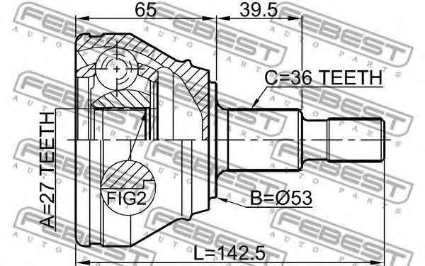 Купить Febest 2310-033 по низкой цене в Польше!