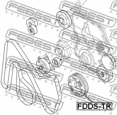 Шкив коленчатого вала Febest FDDS-TR