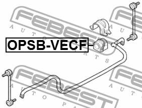 Tuleja stabilizatora przedniego Febest OPSB-VECF