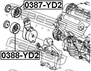 Febest Spannrolle – Preis 62 PLN