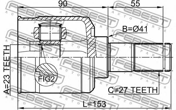 Купить Febest 1211-TUC20AT по низкой цене в Польше!